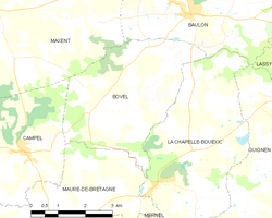 Map commune FR insee code 35035